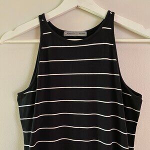 Athleta Stripy Midi Dress, Size S.